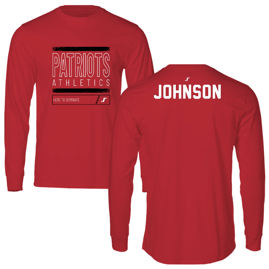 Dallas Baptist University TF and XC Red Dominate Performance Long Sleeve - Cailey Johnson