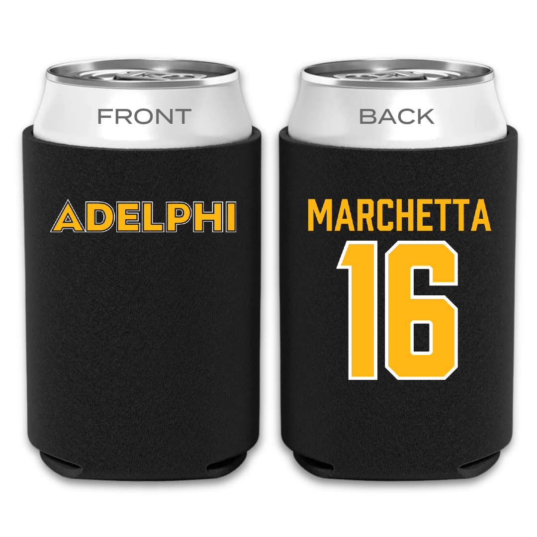 Adelphi University Lacrosse Black Can Cooler - #16 Madison Marchetta