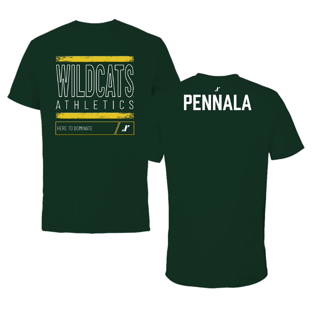 Northern Michigan University Golf Forest Green Dominate Performance Tee - Levi Pennala
