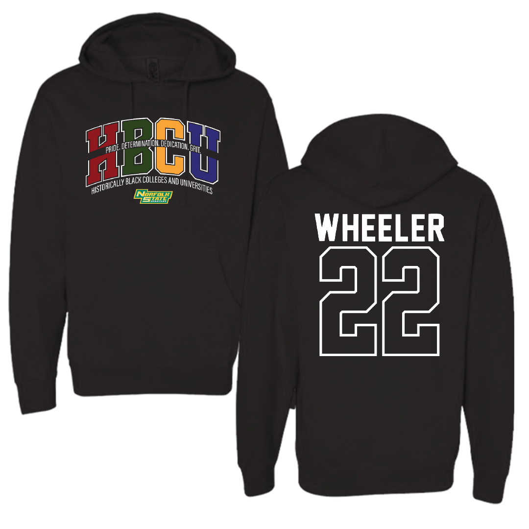 Norfolk State University Basketball Black HBCU Hoodie - #22 Kierra Wheeler