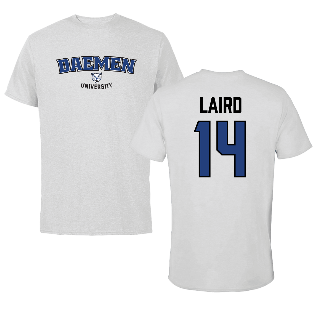 Daemen University Volleyball (M) Light Gray Tee - #14 Jeremiah Laird
