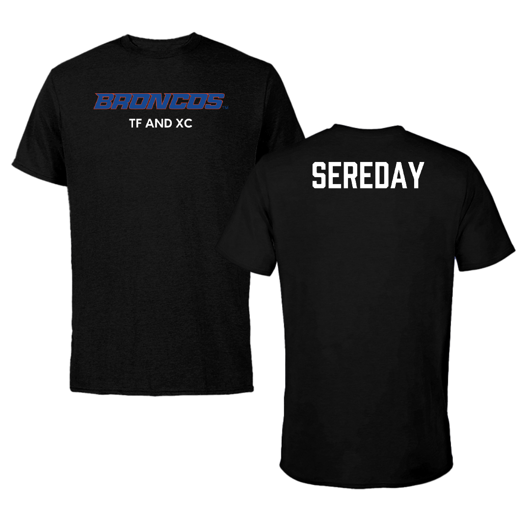 Boise State University TF and XC Black Tee - Ruby Sereday