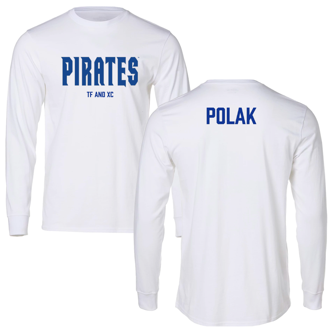 Seton Hall University TF and XC White Long Sleeve - Michael Polak