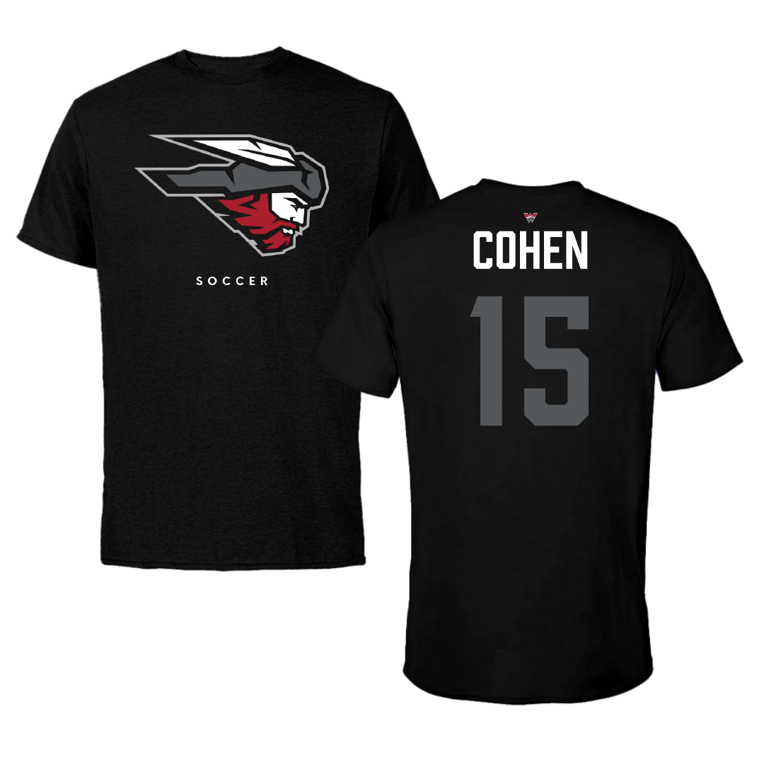 Western Colorado University Soccer (W) Black Mascot Performance Tee - #15 Sequoia Cohen
