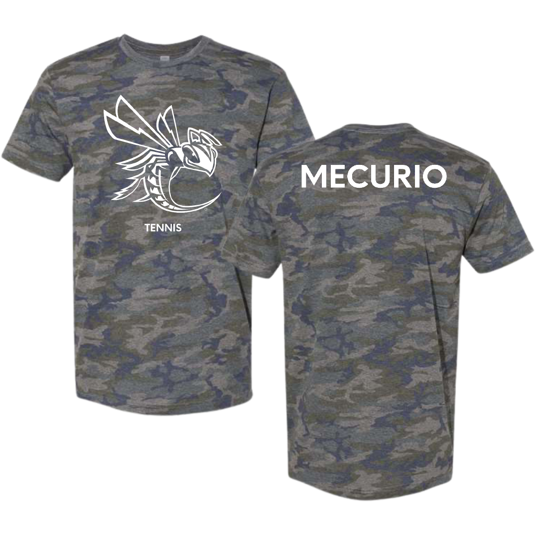 Cedarville University Tennis (M) Vintage Camo Tee - Ryan Mecurio