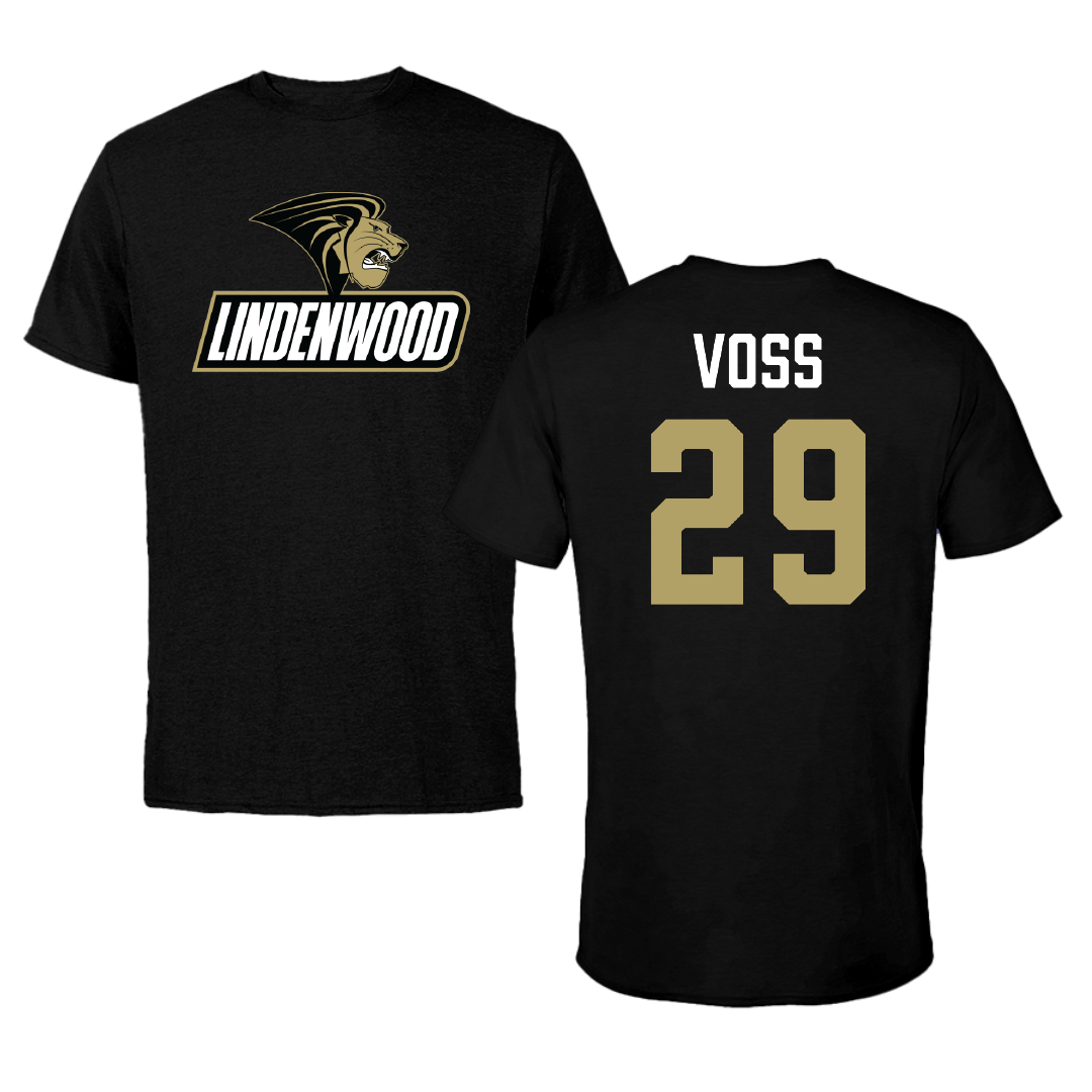 Lindenwood University Lacrosse (W) Black Performance Tee - #29 Hailey Voss