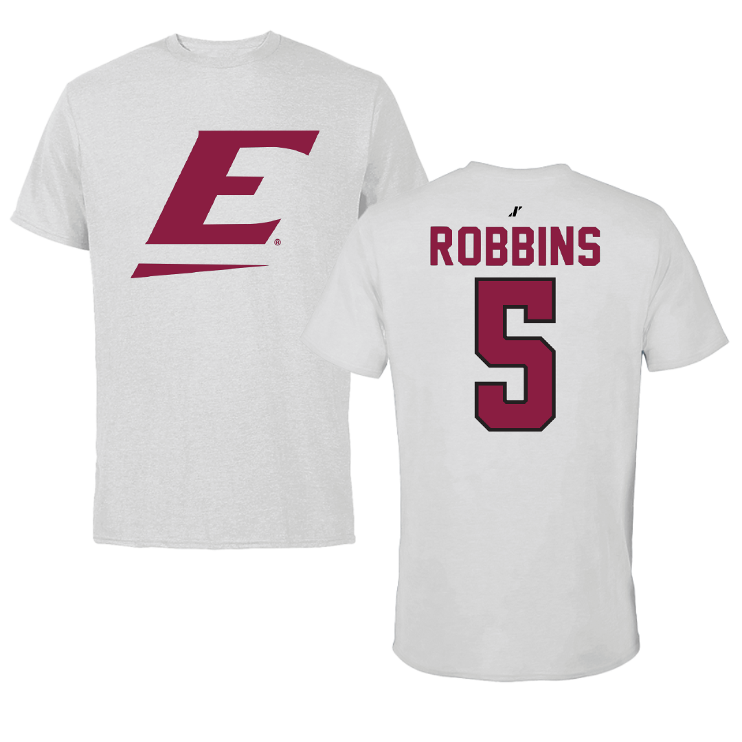 Eastern Kentucky University Volleyball Light Gray Tee - #5 Emersyn Robbins