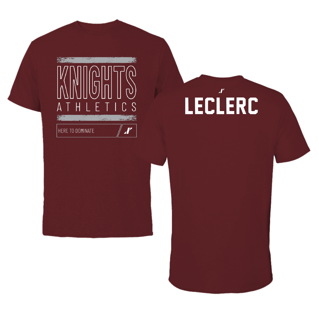 Bellarmine University Wrestling Maroon Dominate Tee - Lucas LeClerc