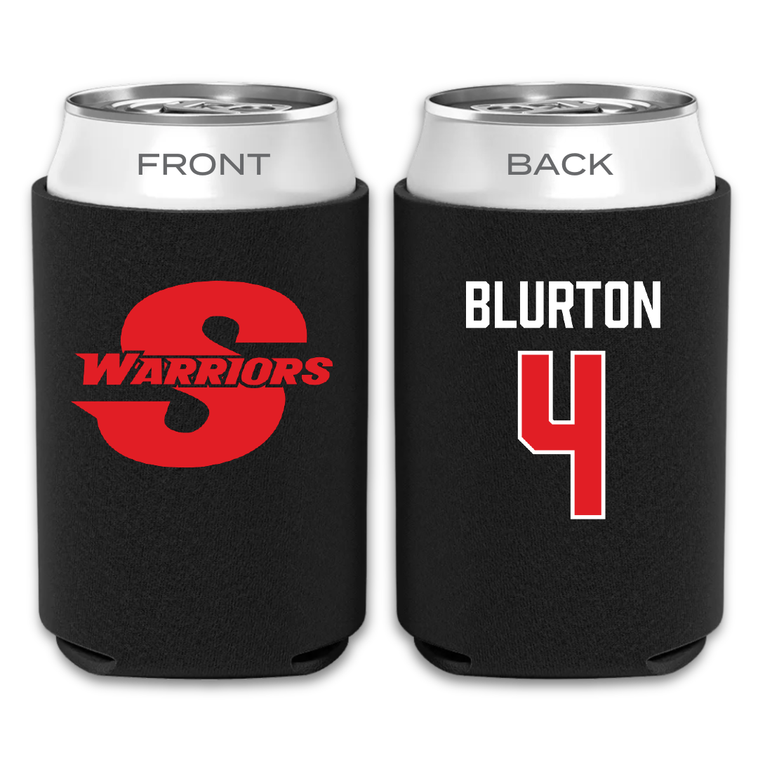 Stanislaus State Baseball Black Can Cooler - #4 Eli Blurton