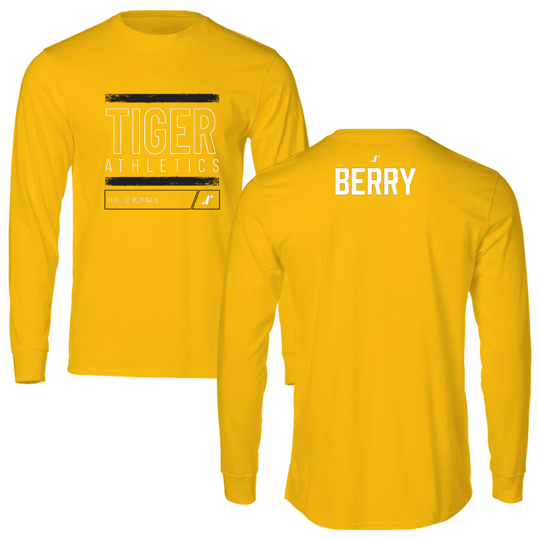 Grambling State University TF and XC Gold Dominate Performance Long Sleeve - Jonathan Berry