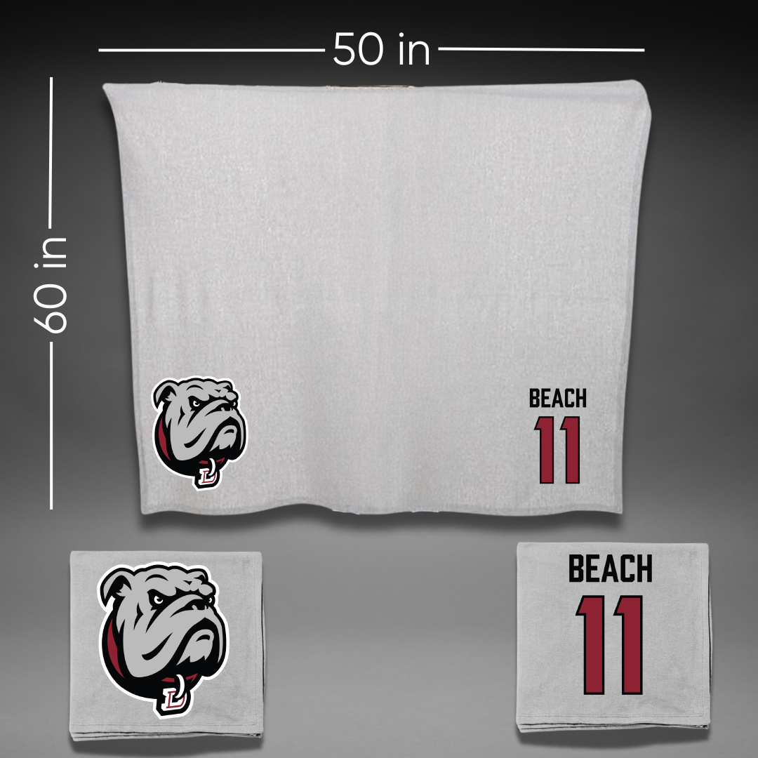 Dean College Basketball (M) Gray Blanket - #11 Ayden Beach