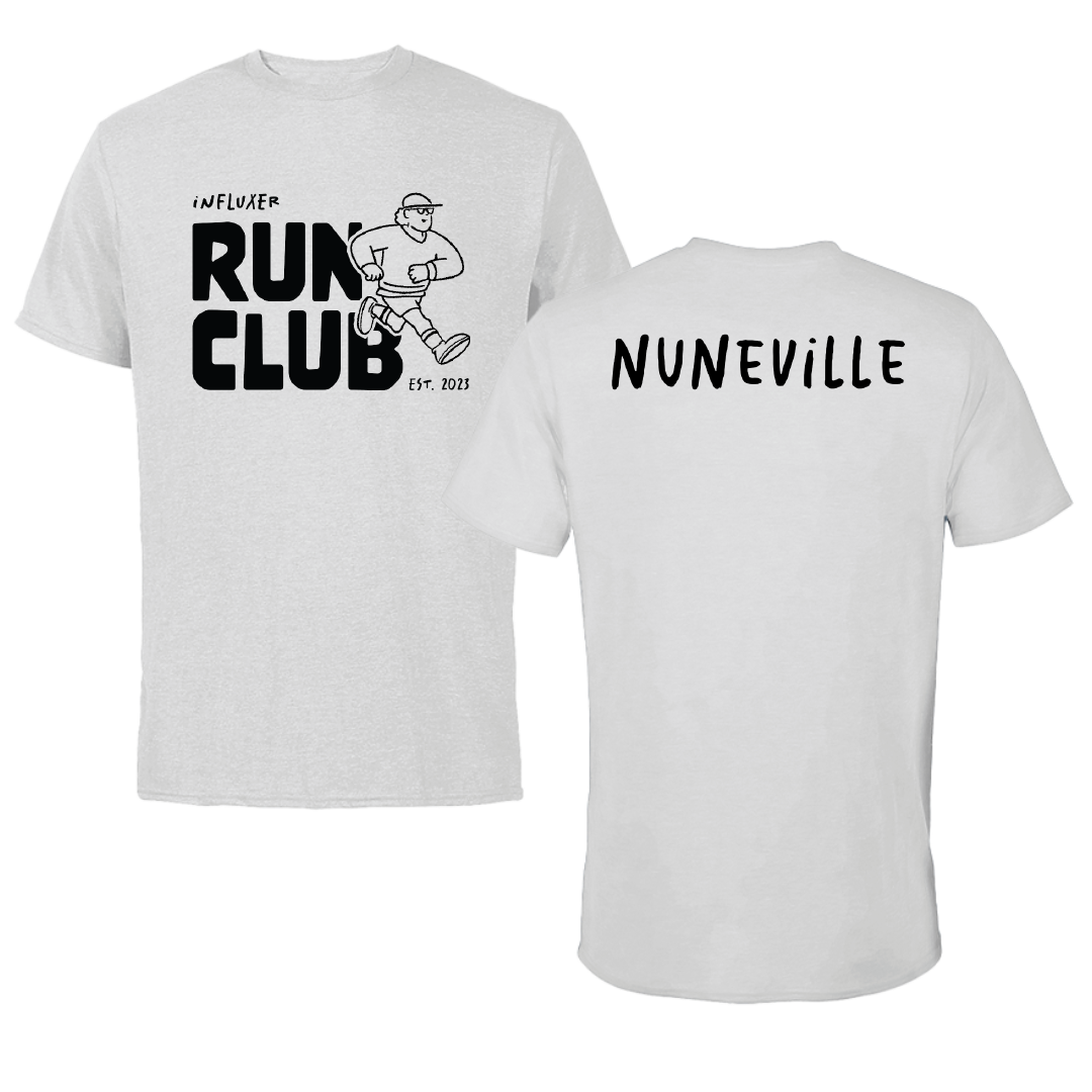 Florida Atlantic University TF and XC Light Gray Influxer Run Club Tee - William Nuneville