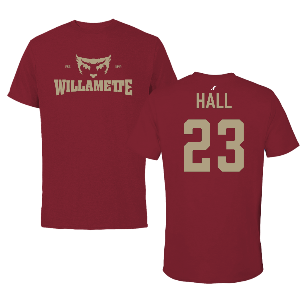 Willamette University Basketball (M) Cardinal General Tee - #23 Gavin Hall