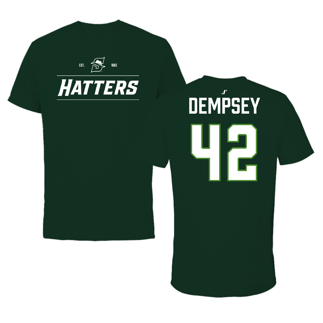 Stetson University Football Forest Green General Tee - #42 Michael Dempsey
