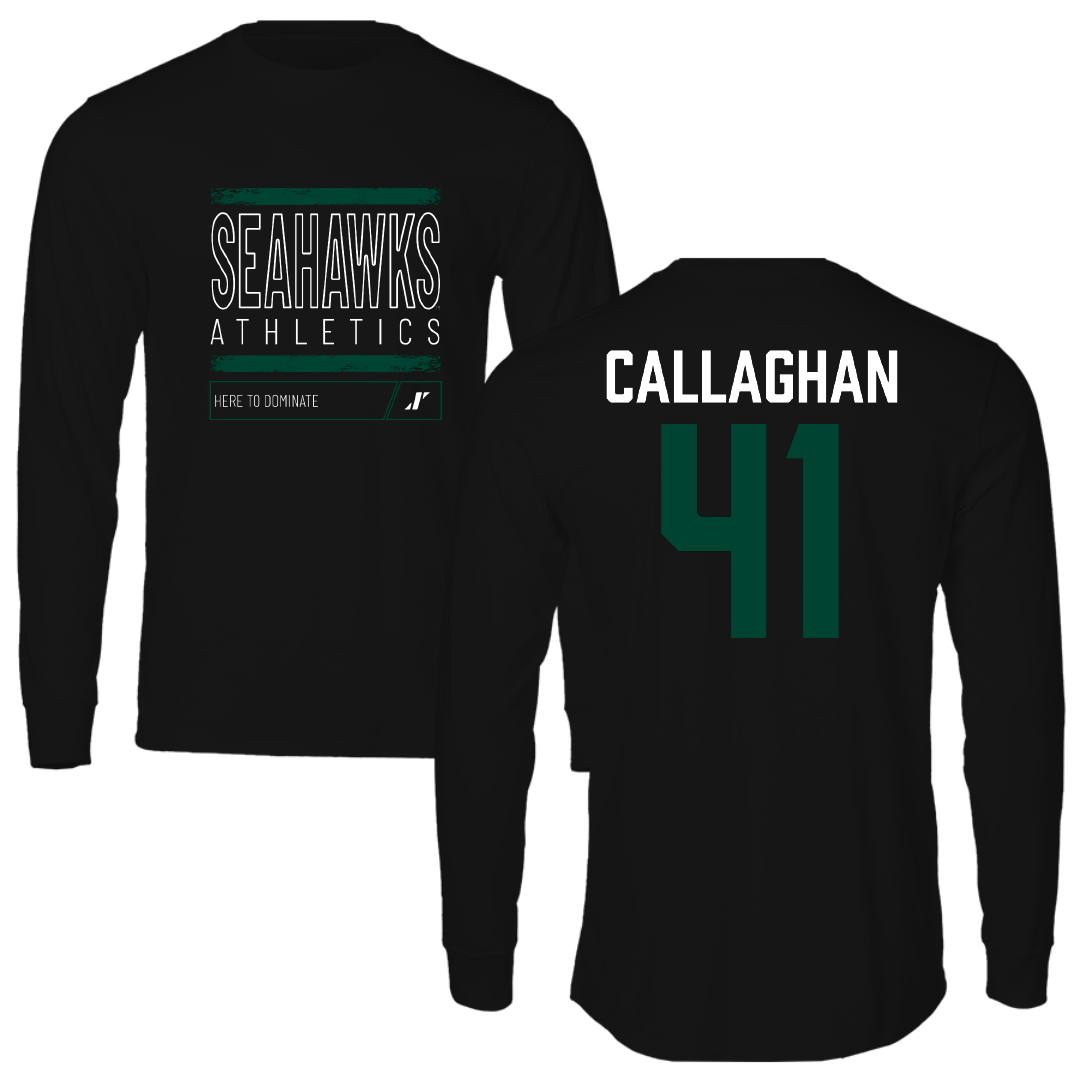 Wagner College Lacrosse Black Dominate Long Sleeve - #41 Smith Callaghan