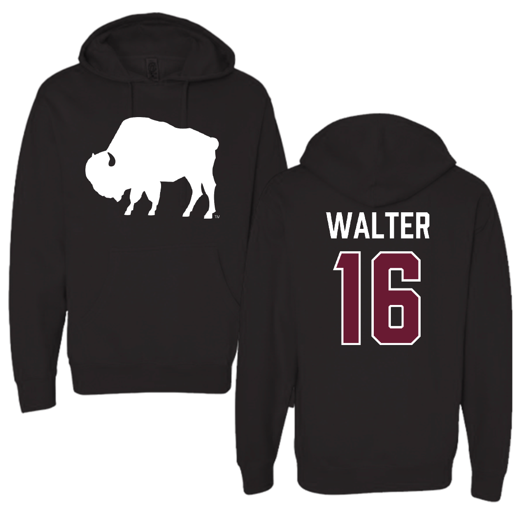 West Texas A&M University Softball Black Hoodie - #16 Raegan Walter