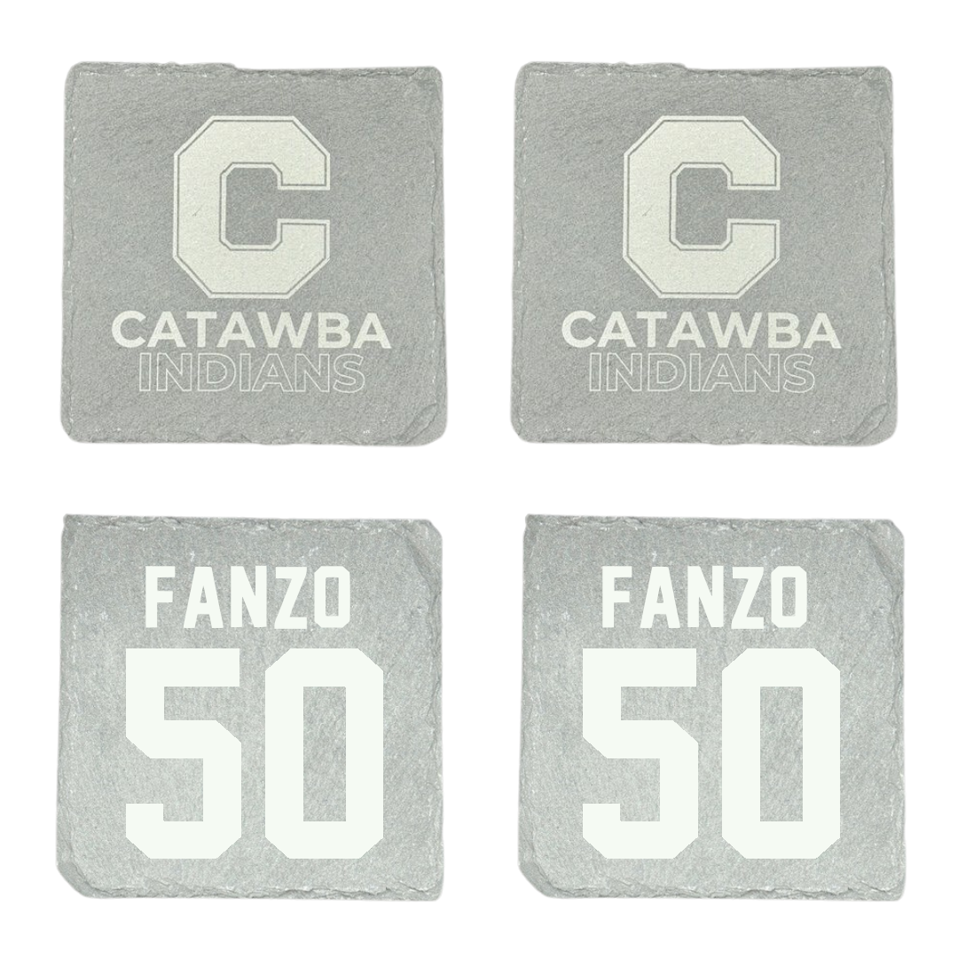Catawba College Lacrosse (M) Stone Coaster (4 Pack)  - #50 Cody Fanzo