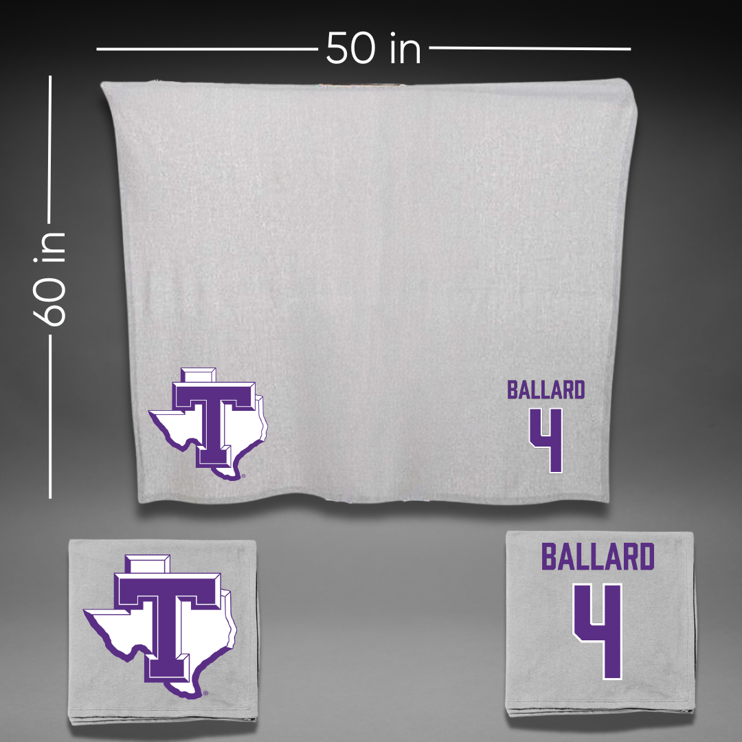 Tarleton State University Soccer (W) Gray Blanket - #4 Zoe Ballard