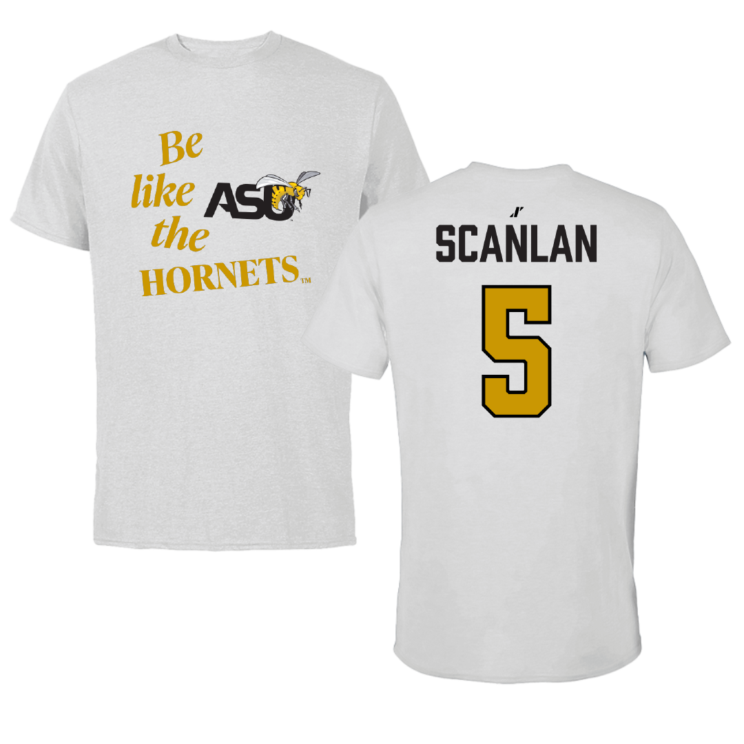 Alabama State University Volleyball Light Gray Be Like Us Tee - #5 Sierra Scanlan