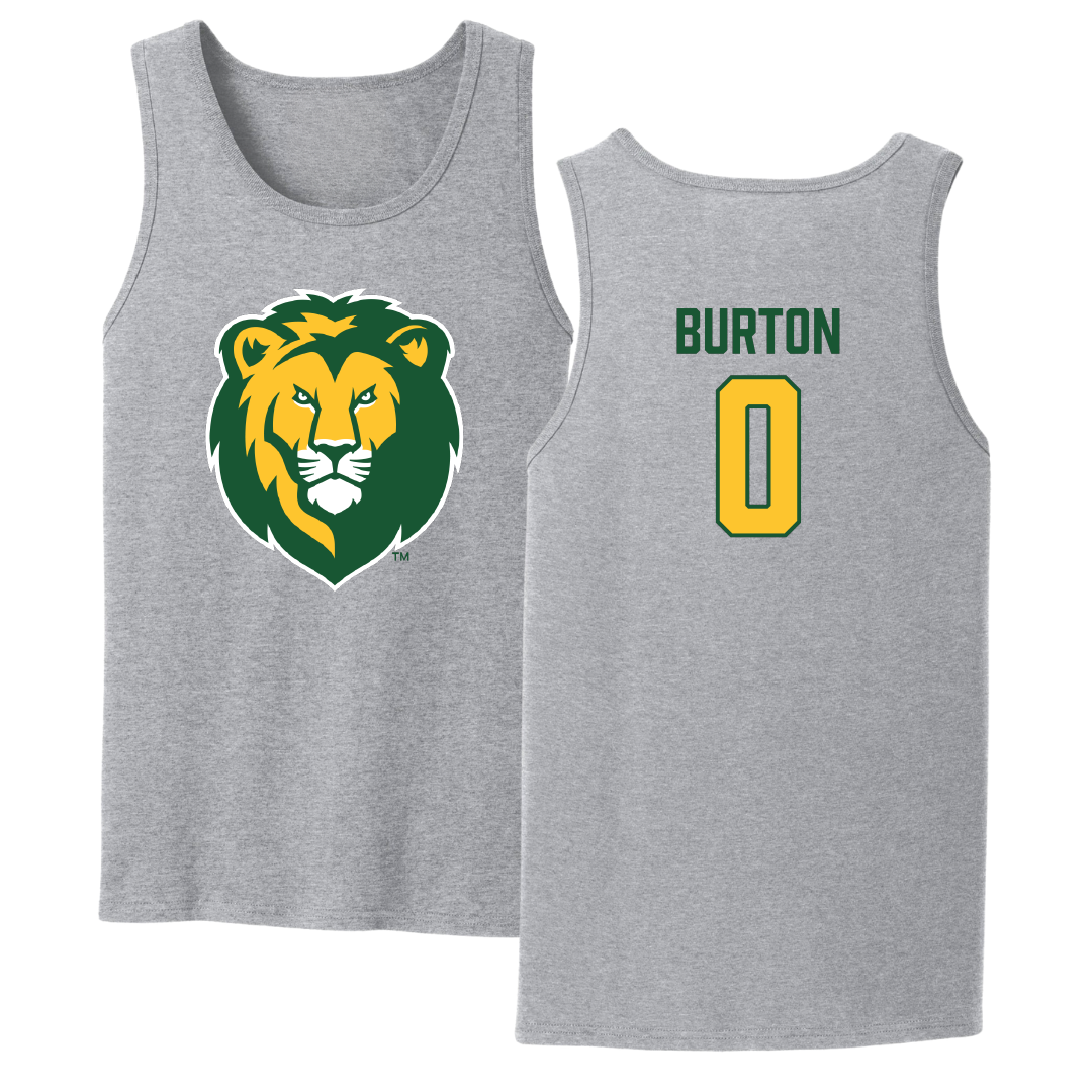 Southeastern Louisiana University Basketball Sport Gray Tank Top - #0 Kameron Burton
