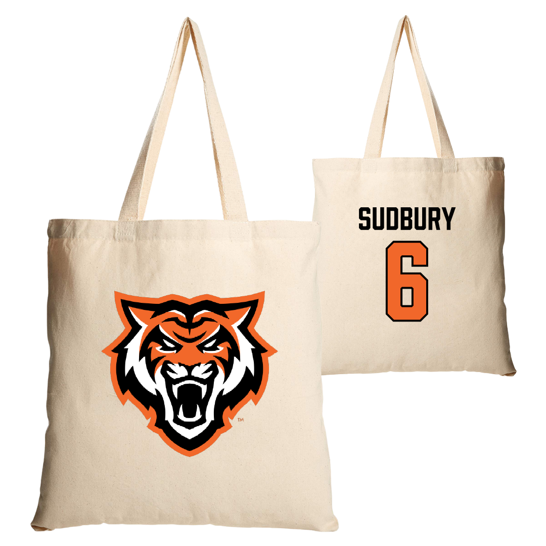Idaho State University Football Tan Canvas Tote Bag - #6 Carson Sudbury