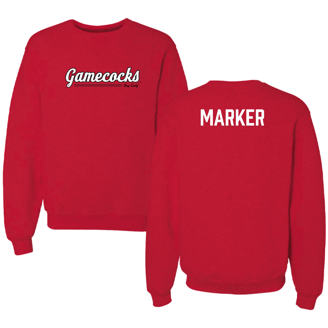 Jacksonville State University TF and XC Red General Crewneck - Kaden Marker