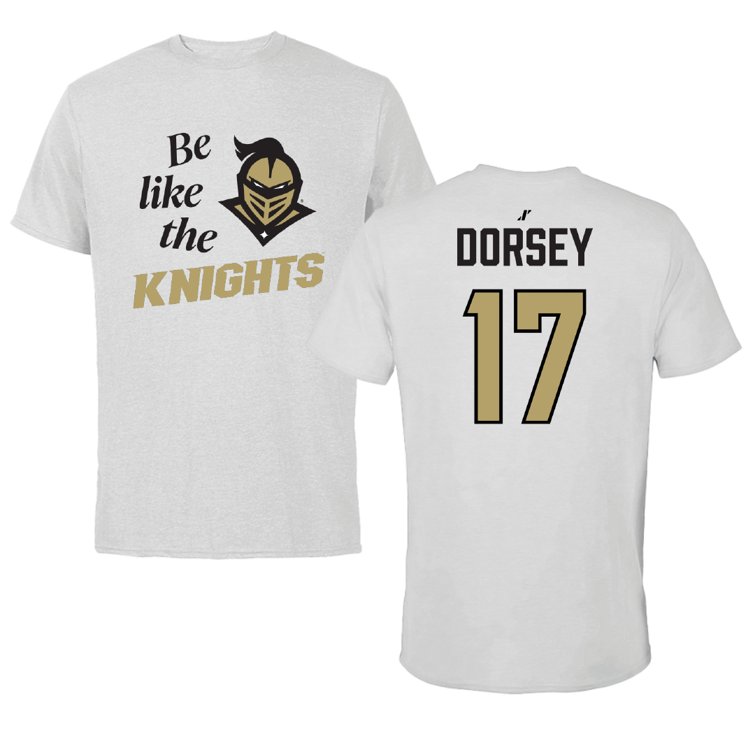 University of Central Florida Baseball Light Gray Be Like Us Performance Tee - #17 Chandler Dorsey