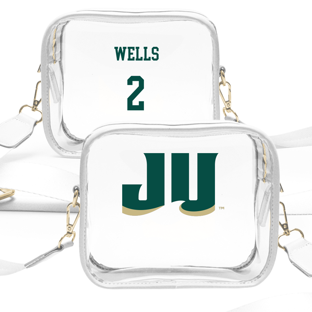 Jacksonville University Softball White Clear Stadium Bag - #2 Reese Wells