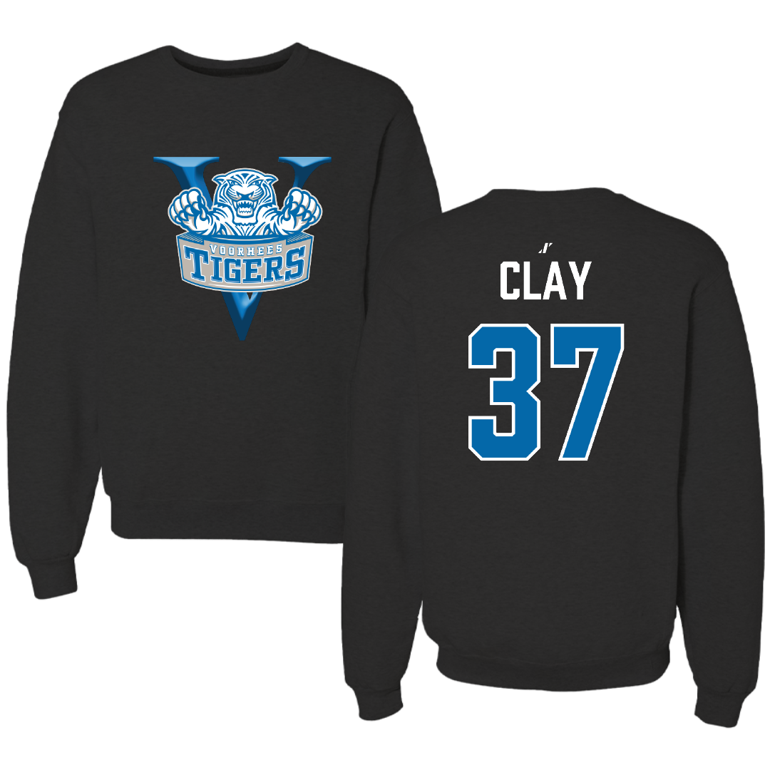 Voorhees University Baseball Black Crewneck - #37 Jayden Clay