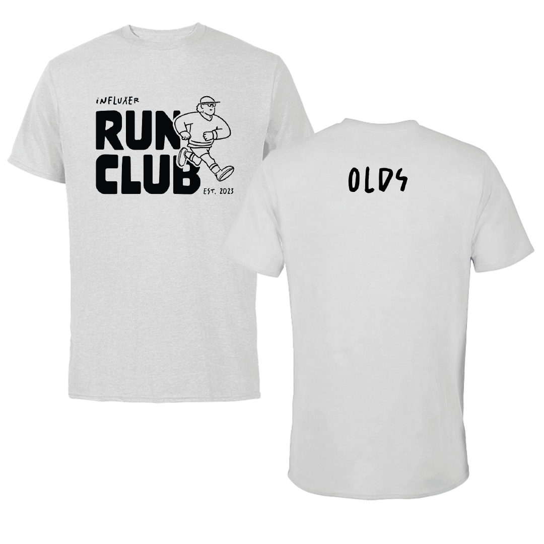 TF and XC Light Gray Influxer Run Club Performance Tee - Madi Olds