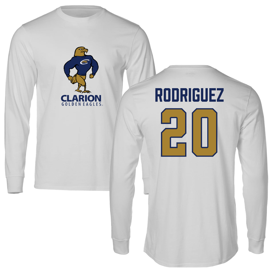 PennWest Clarion Volleyball Light Gray Long Sleeve - #20 Julia Rodriguez