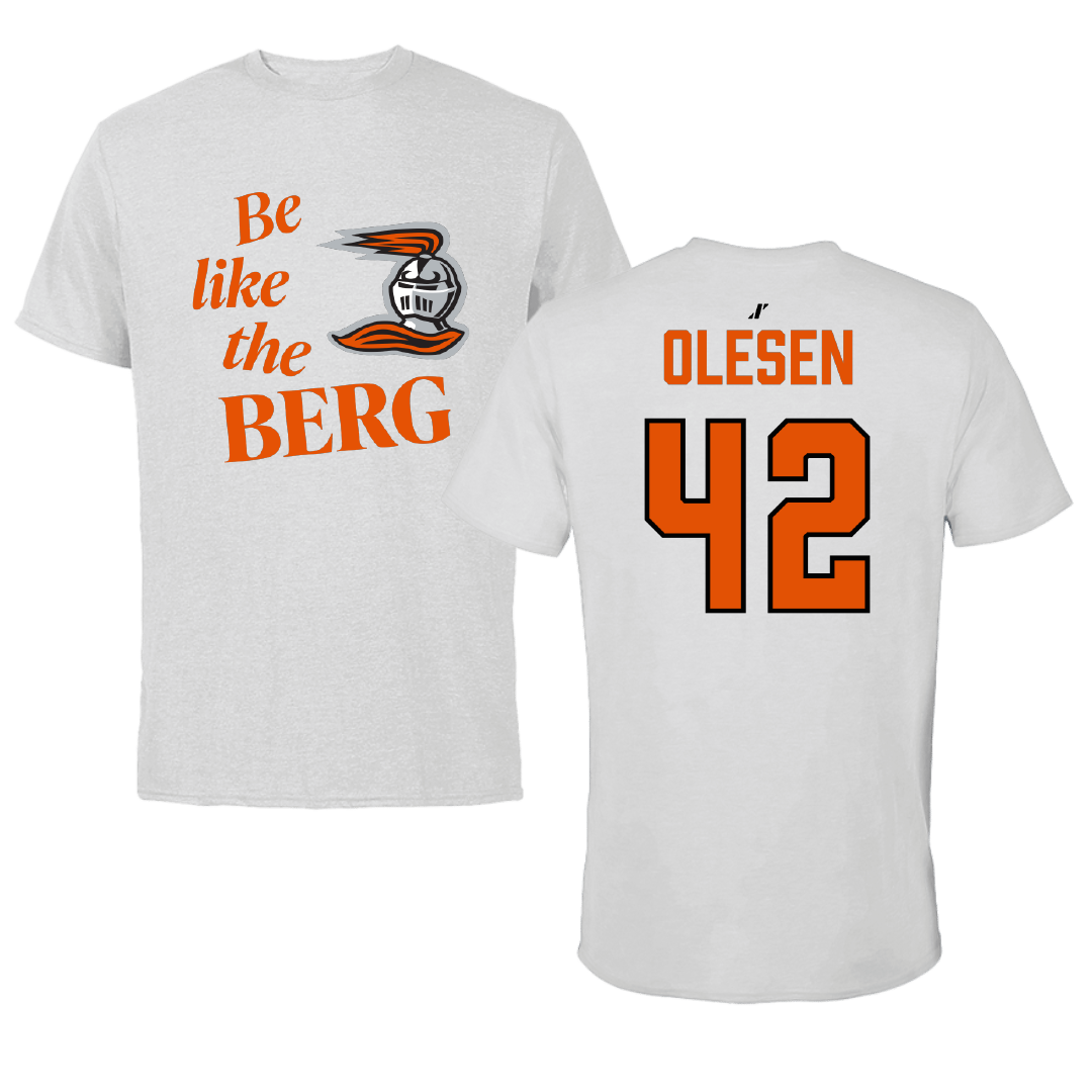 Heidelberg University Baseball Light Gray Be Like Us Tee - #42 Jameson Olesen