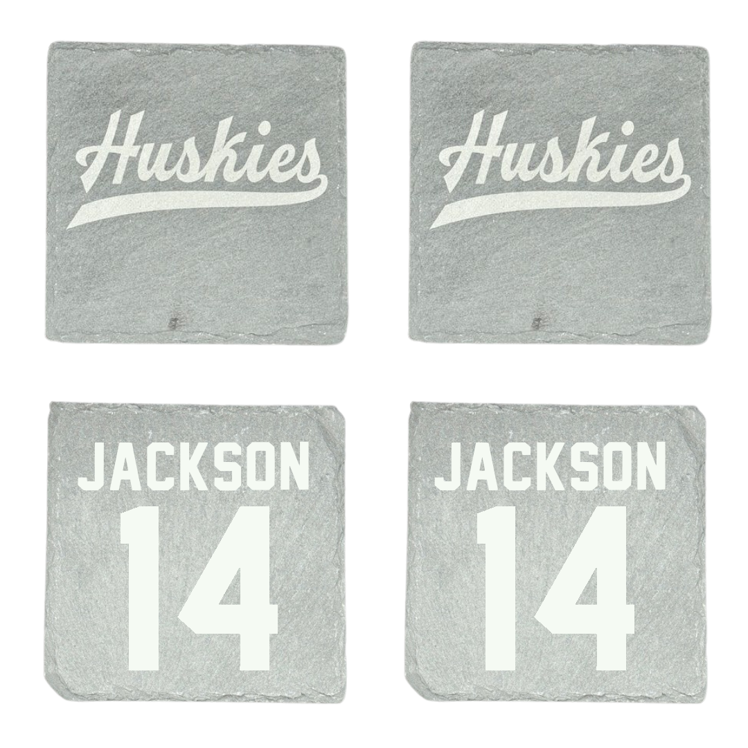 Houston Christian University Baseball Stone Coaster (4 Pack)  - #14 Tyree Jackson