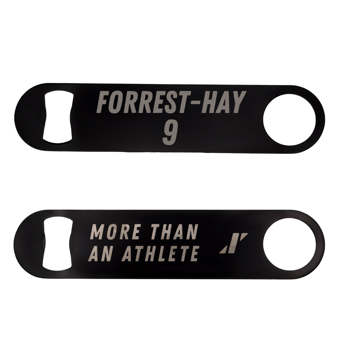 Stonehill College Soccer Black Bottle Opener - #9 James Forrest-Hay