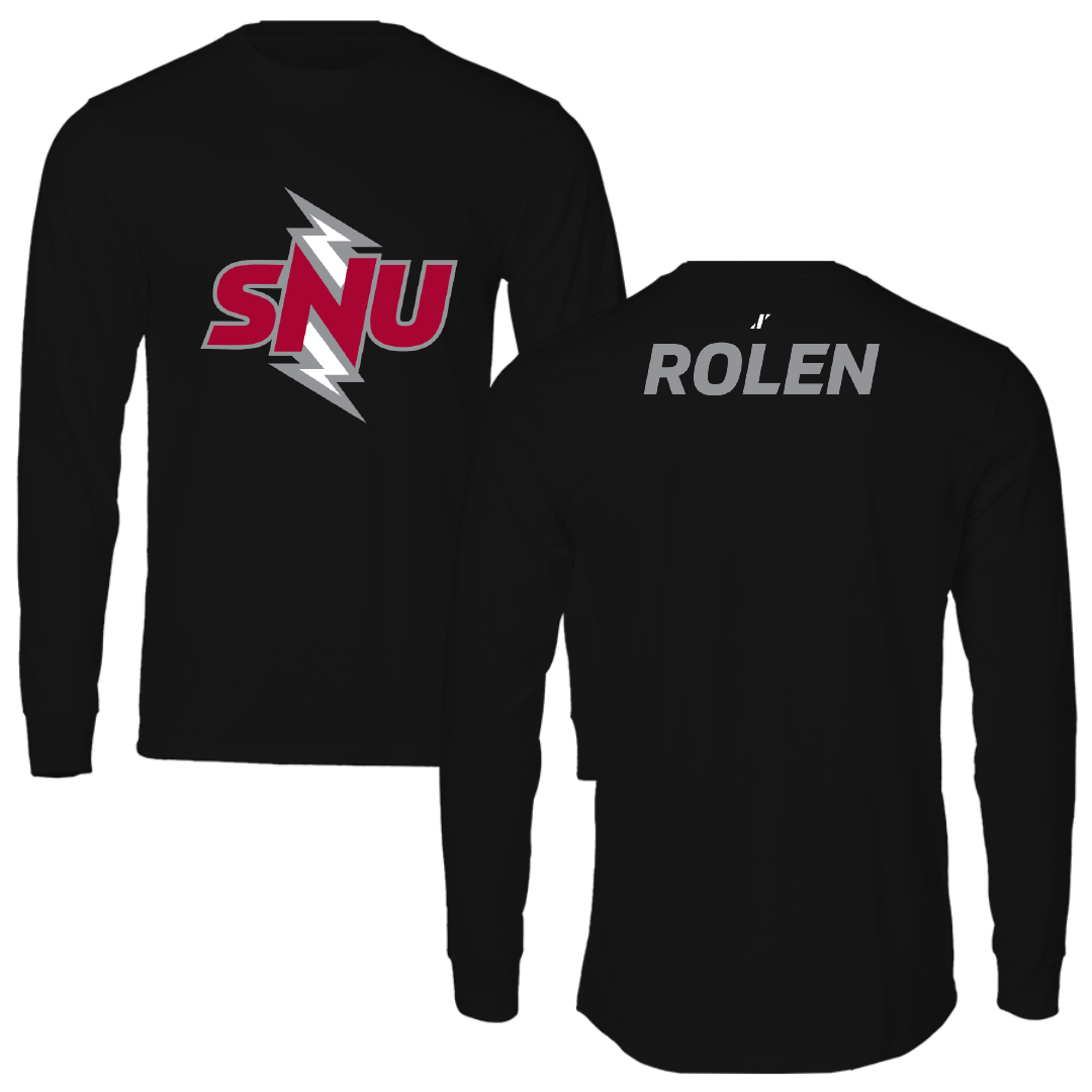 Southern Nazarene University Basketball (M) Black Performance Long Sleeve - Luke Rolen
