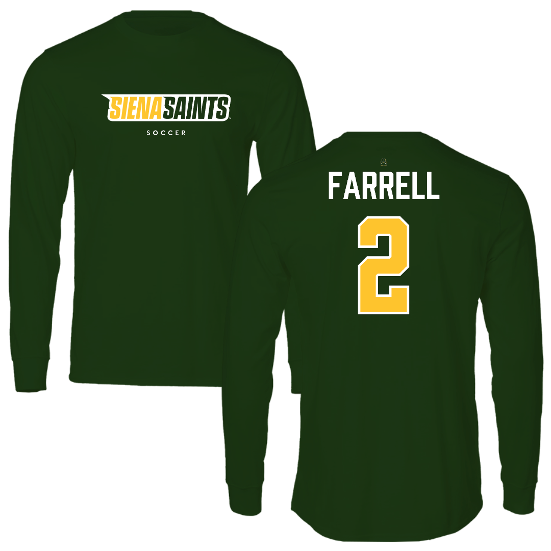 Siena University Soccer (W) Forest Green Long Sleeve - #2 Lily Farrell