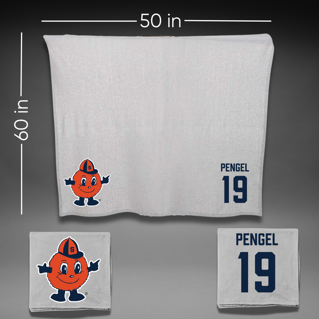 Syracuse University Softball Gray Blanket - #19 Jackie Pengel