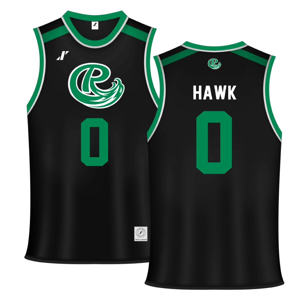 Roosevelt University Black Basketball Jersey - #0 Makenzie Hawk