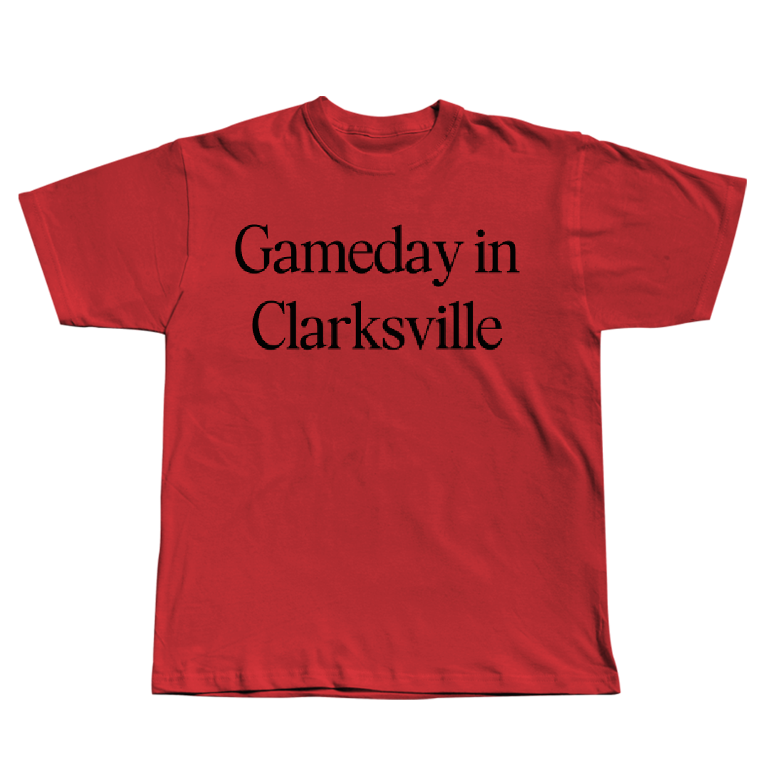 Austin Peay State University Baseball Red Gameday Tee - #4 Zion Taylor