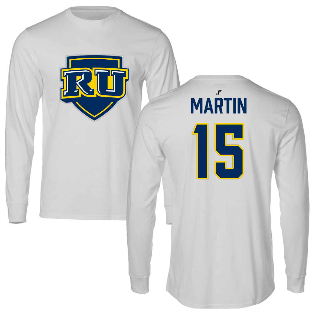 Regis University (Colorado) Soccer Light Gray Performance Long Sleeve - #15 Cole Martin