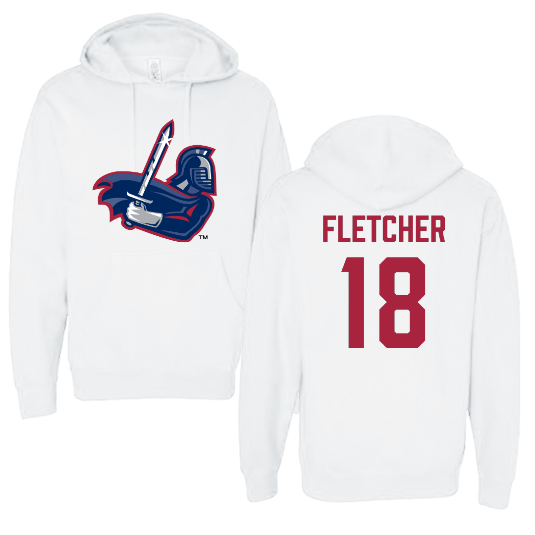 Sterling College Baseball White Hoodie - #18 Peyton Fletcher