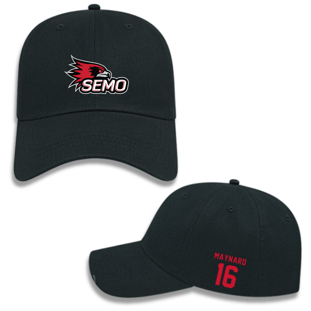 Southeast Missouri State University Softball Black Hat - #16 Lesleigh Maynard
