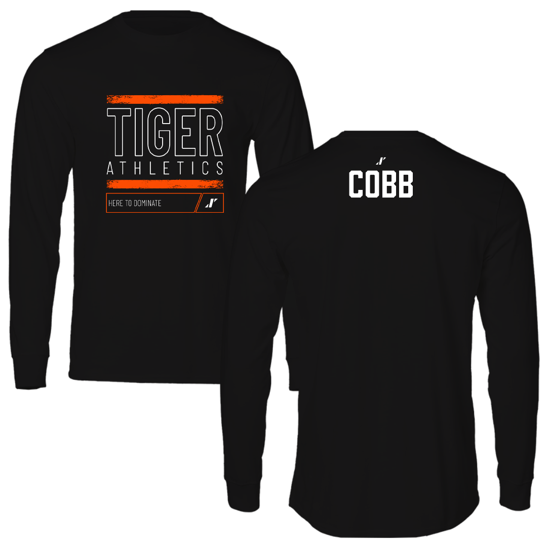 East Central University TF and XC Black Dominate Performance Long Sleeve - Lee Cobb