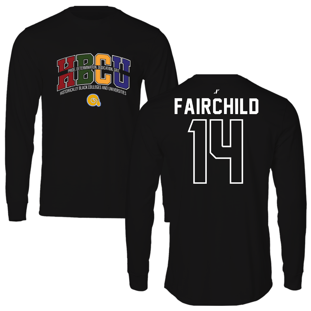 Albany State University Basketball Black HBCU Long Sleeve - #14 Yasmine Fairchild