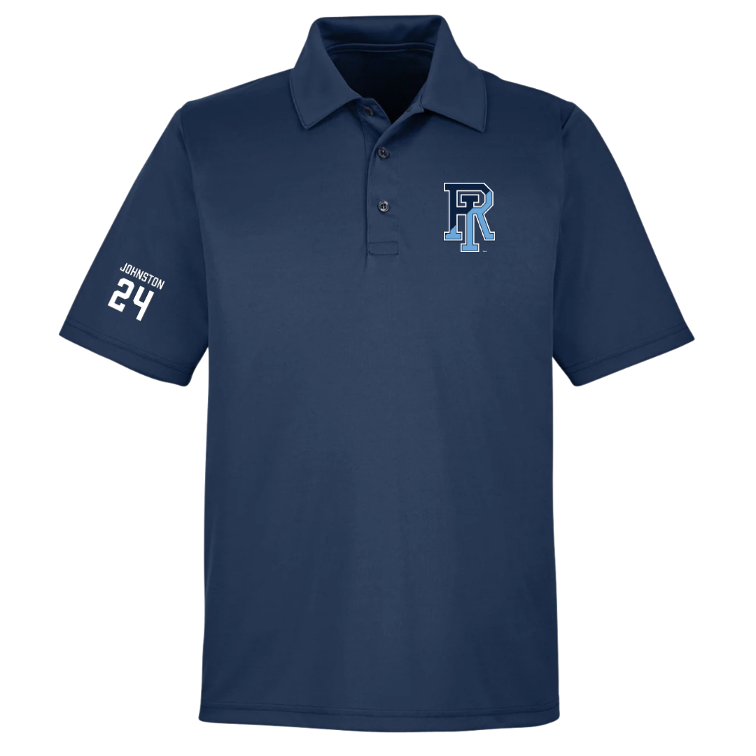 University of Rhode Island Baseball Navy Polo - #24 Connor Johnston