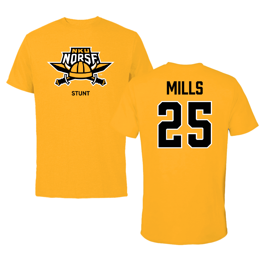 Northern Kentucky University Stunt Gold Performance Tee - #25 Rylan Mills