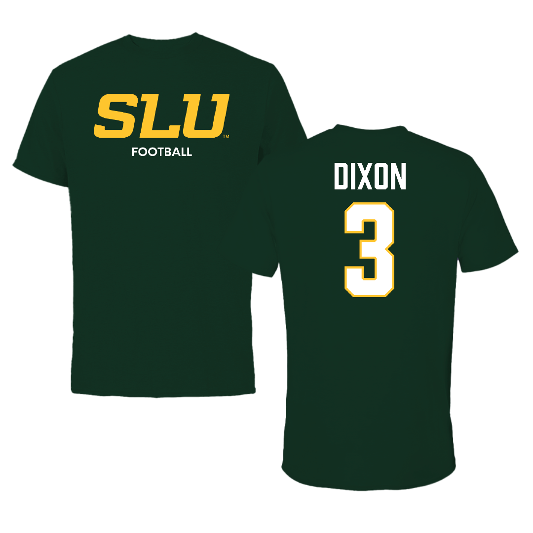 Southeastern Louisiana University Football Forest Green Performance Tee - #3 Harlan Dixon