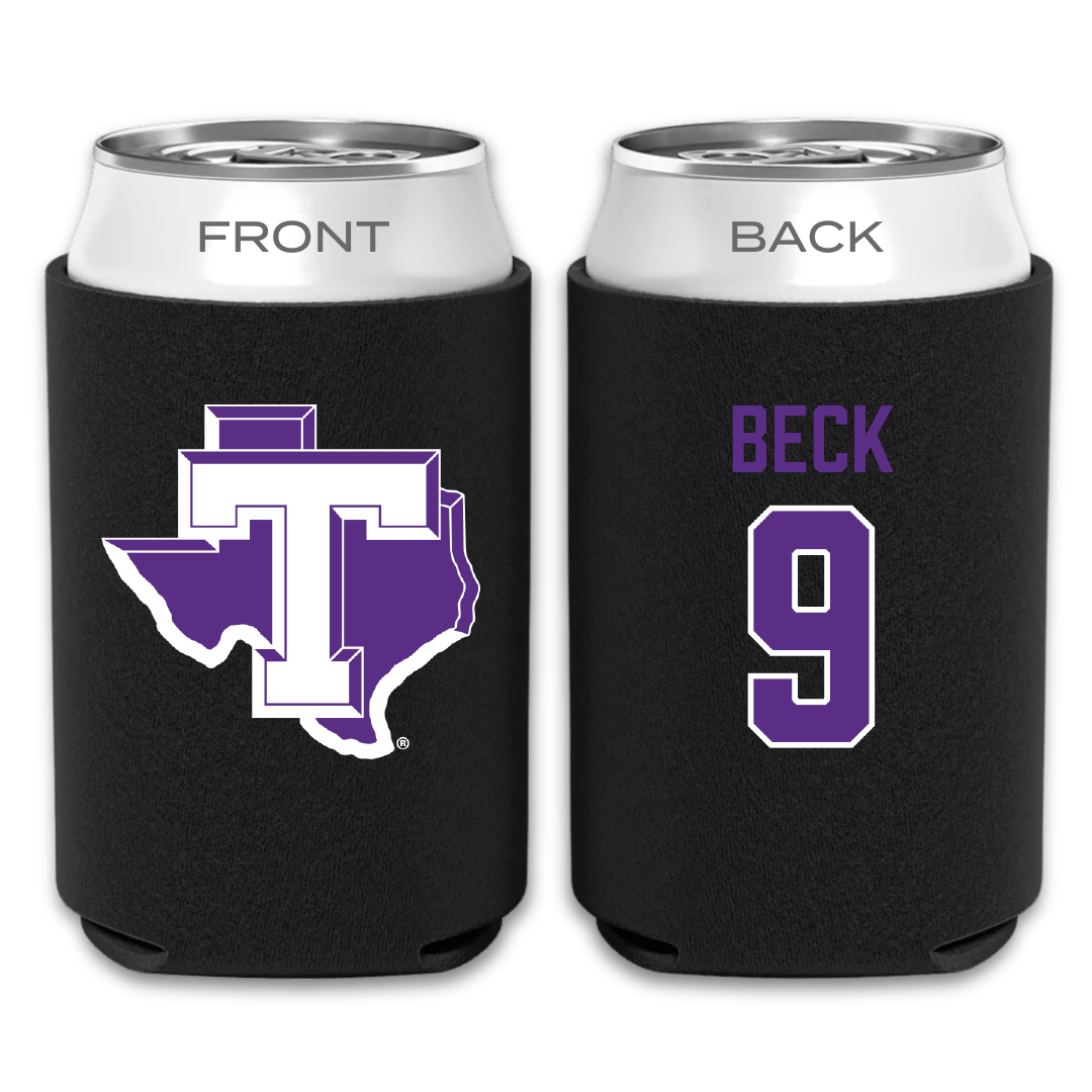 Tarleton State University Softball Black Can Cooler - #9 Sadie Beck