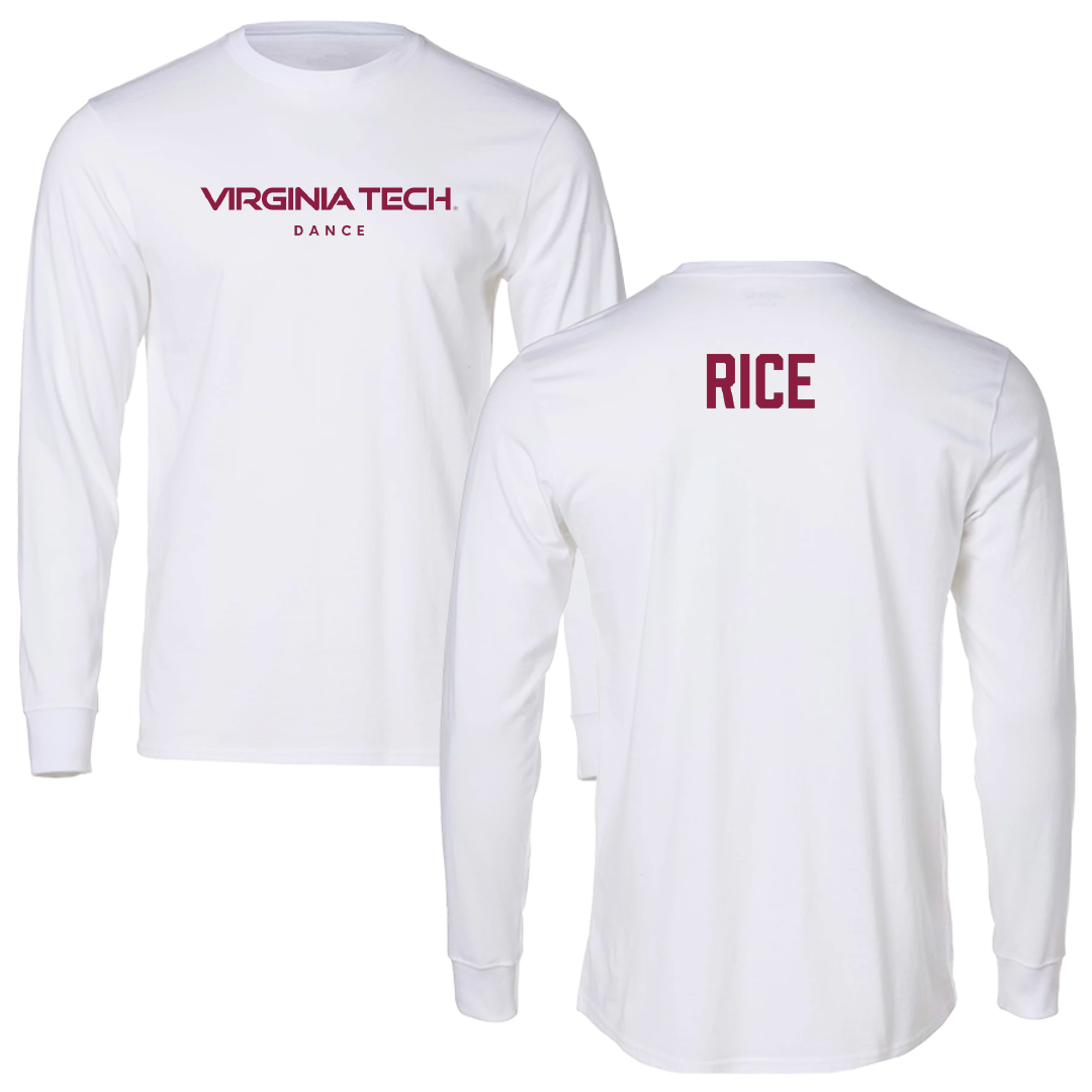 Virginia Tech Dance White Long Sleeve - Tommy Rice