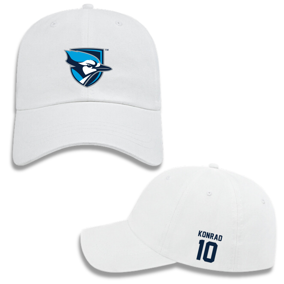 Elmhurst University Baseball White Hat - #10 Zach Konrad